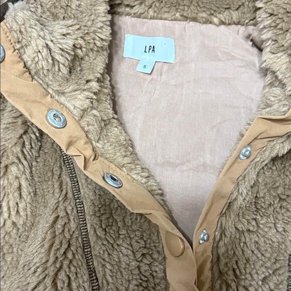 revolve LPA teddy / shell pullover size s NWOT chocolate brown - Picture 5 of 6